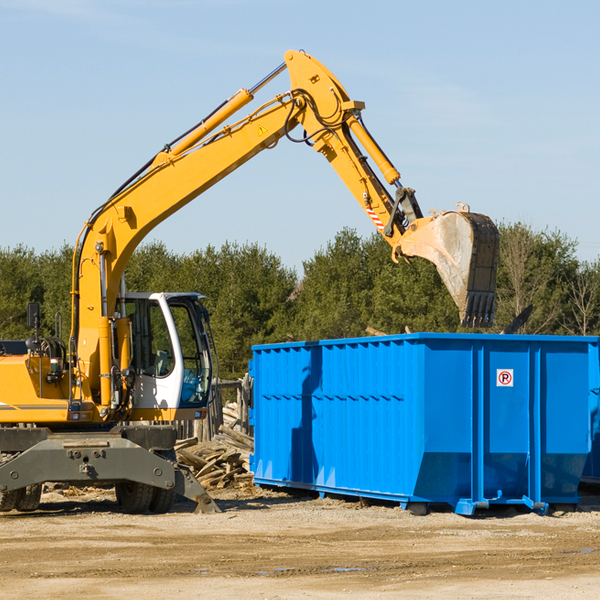 what size residential dumpster rentals are available in Arcadia LA